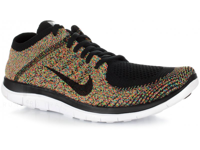 nike free 4.0 flyknit homme noir